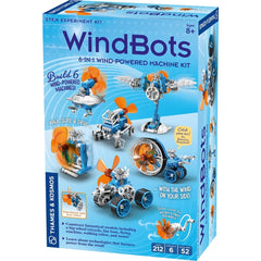 Thames & Kosmos WindBots big wheel tricycle in motion powered by wind for learning