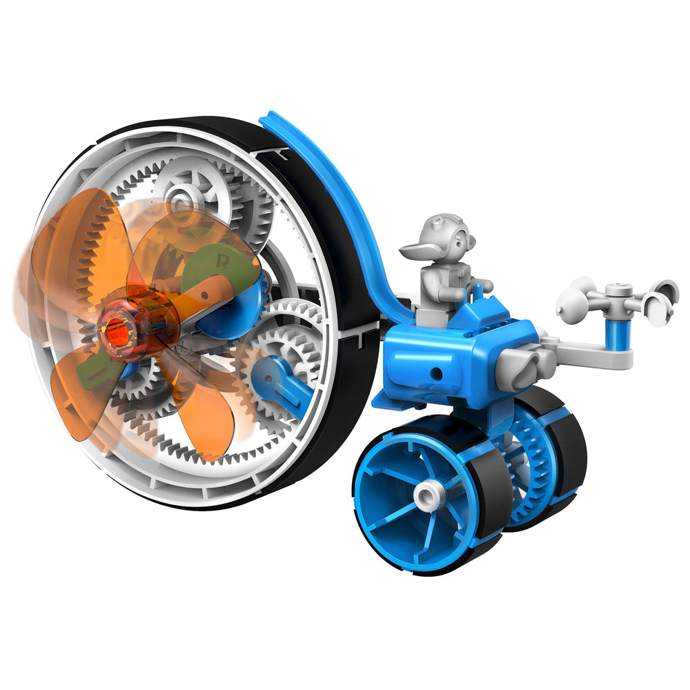 Thames & Kosmos WindBots Flying Machine inspired model in wind
