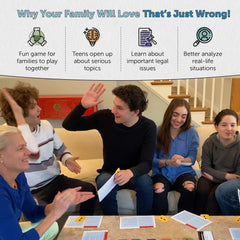 That's Just Wrong! family game night with engaging ethical dilemmas.