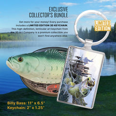 The 3D Art Company Billy Bass motion-activated plaque, engages guests.