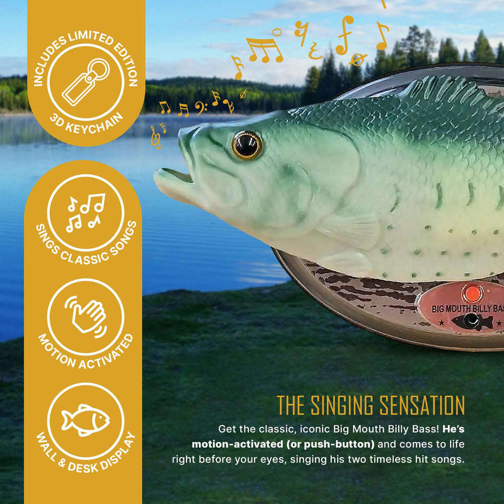 The 3D Art Company Billy Bass two-song display, classic tunes.