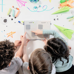 Colorful keepsake pages designed to preserve childhood memories