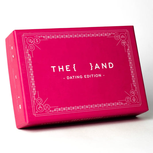 THE AND Dating Edition cards deck spread on a table inviting conversation