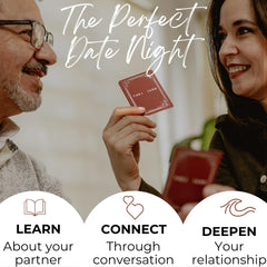 THE AND Long Term Couples Edition questions front presents 199 prompts for meaningful partner insights