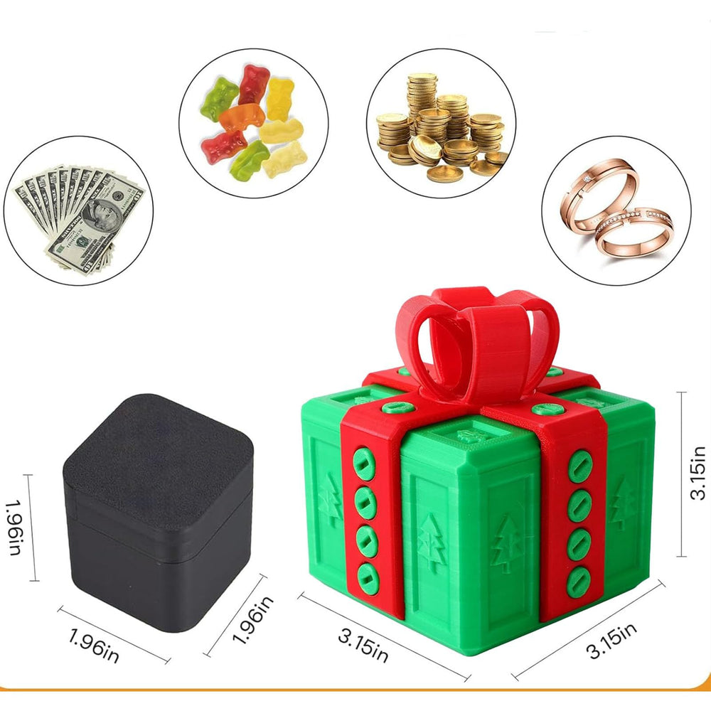 The Annoying Present Christmas tree pattern box highlights holiday humor
