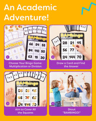 The Bambino Tree bingo boards show player sheets for collaborative learning.