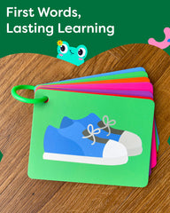 THE BAMBINO TREE nature flash cards share nature words with simple visuals.