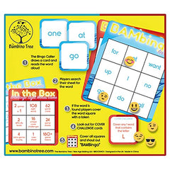 The Bambino Tree sight word bingo level 2 red cards for advanced beginner readers