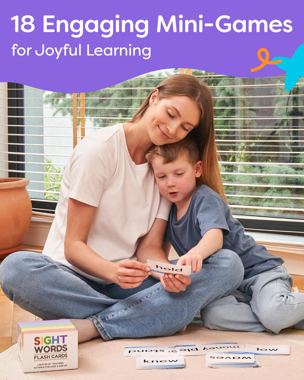 The Bambino Tree sight words flash cards are ideal for home or classroom practice.