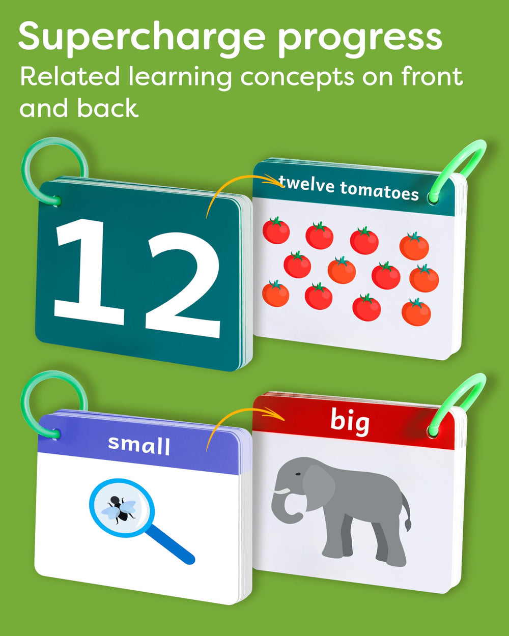 THE BAMBINO TREE thick double-sided cards designed for easy handling by toddlers