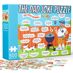 The Dad Joke 3000 puzzle box, cheeky humor for family fun.
