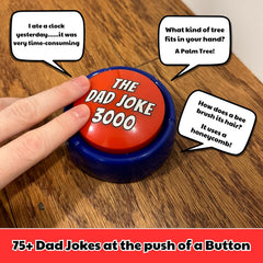 The Dad Joke 3000 display shows jokes on screen for family storytelling fun.