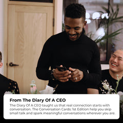 The Diary of a CEO Conversation Cards family conversation prompts foster meaningful connections at home.