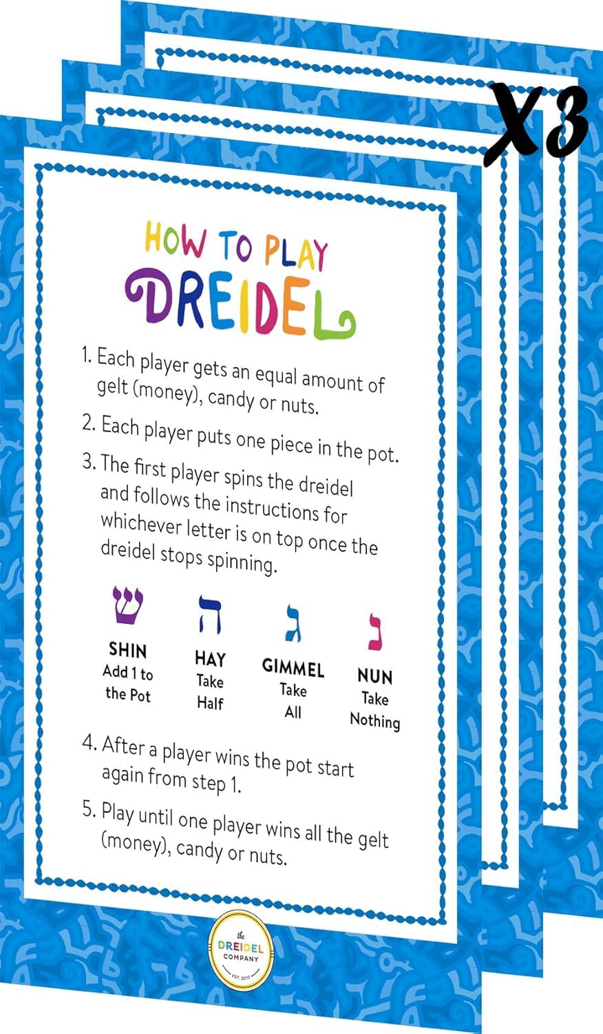 Dreidel party favors add festive Hanukkah atmosphere