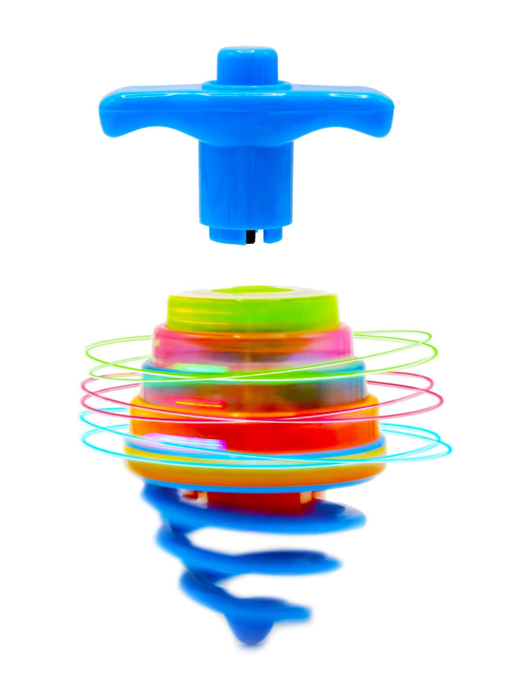 The Dreidel Company green light-up dreidel spinning for festive mood.