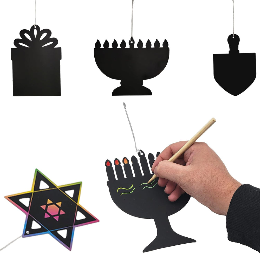The Dreidel Company scratch cards develop hand-eye coordination during play.