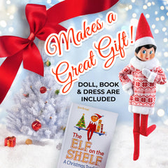 The Elf on the Shelf Christmas storybook cover features vibrant illustrations for family reading.