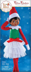 The Elf on the Shelf Claus Couture Merry Mistletoe Dress front view, festive elf-ready sparkle.