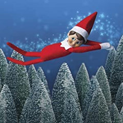 The elf hiding moment, inviting children to search with delight.