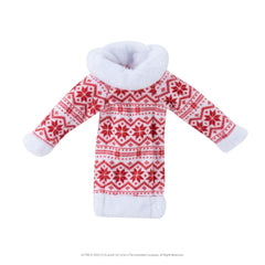 The Elf on the Shelf Fair Isle dress enhances holiday dress-up moments.