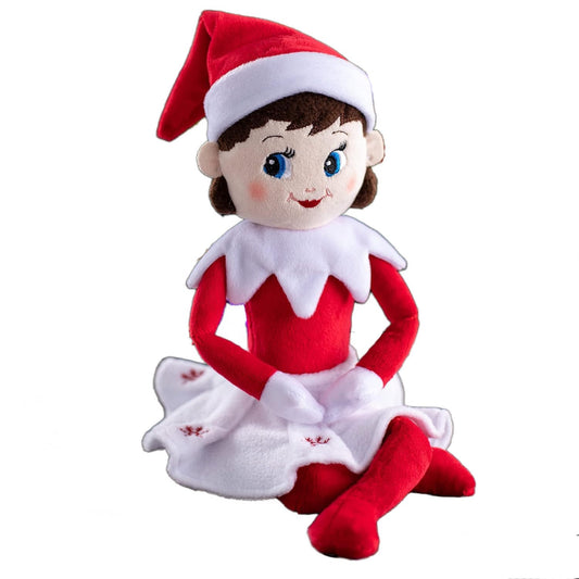 The Elf on the Shelf Girl Plushee Pal Light full plush form, ideal for cuddling.