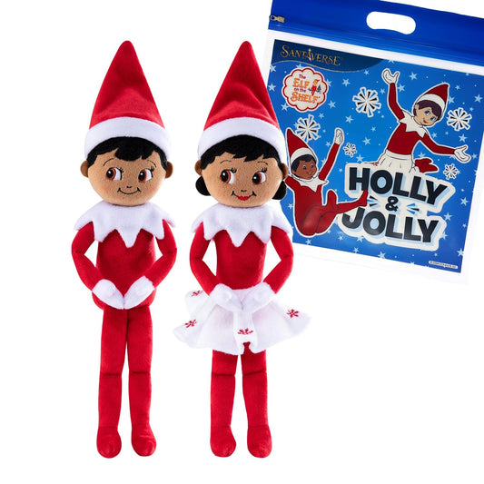 The Elf on the Shelf Plushee Pal Snuggler Boy front view, ultra soft for cozy snuggles.