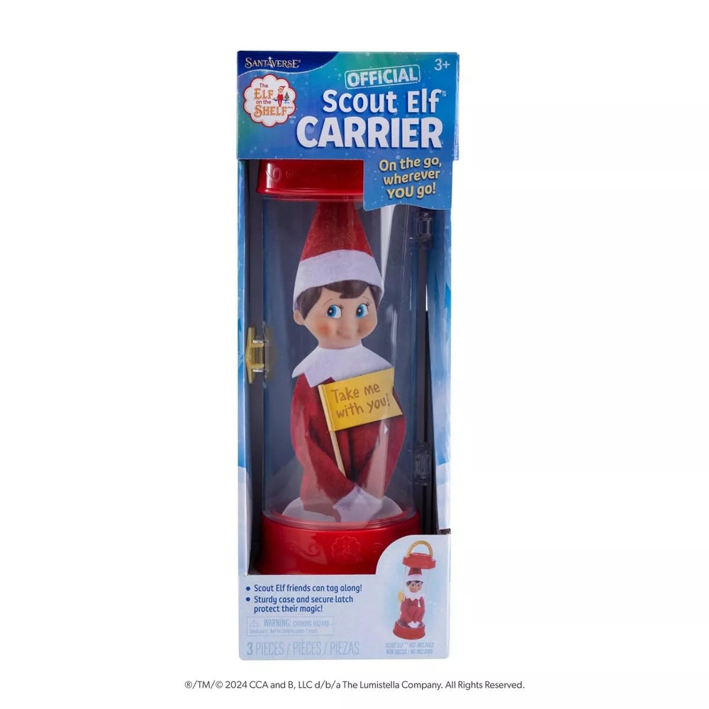 The Elf on the Shelf Plushee Pal Mini Clip-On Boy Light adds extra sparkle.