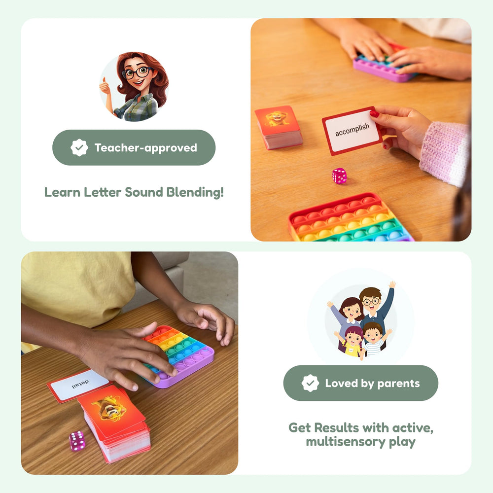 The Fidget Game learning guide to support vocabulary growth for teachers and parents.