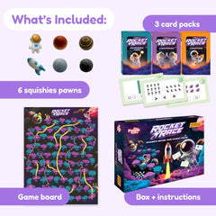 The Fidget Game Rocket Race manipulatives support hands-on number sense practice.