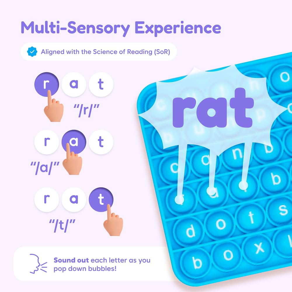 The Fidget Game travel case makes literacy learning portable.