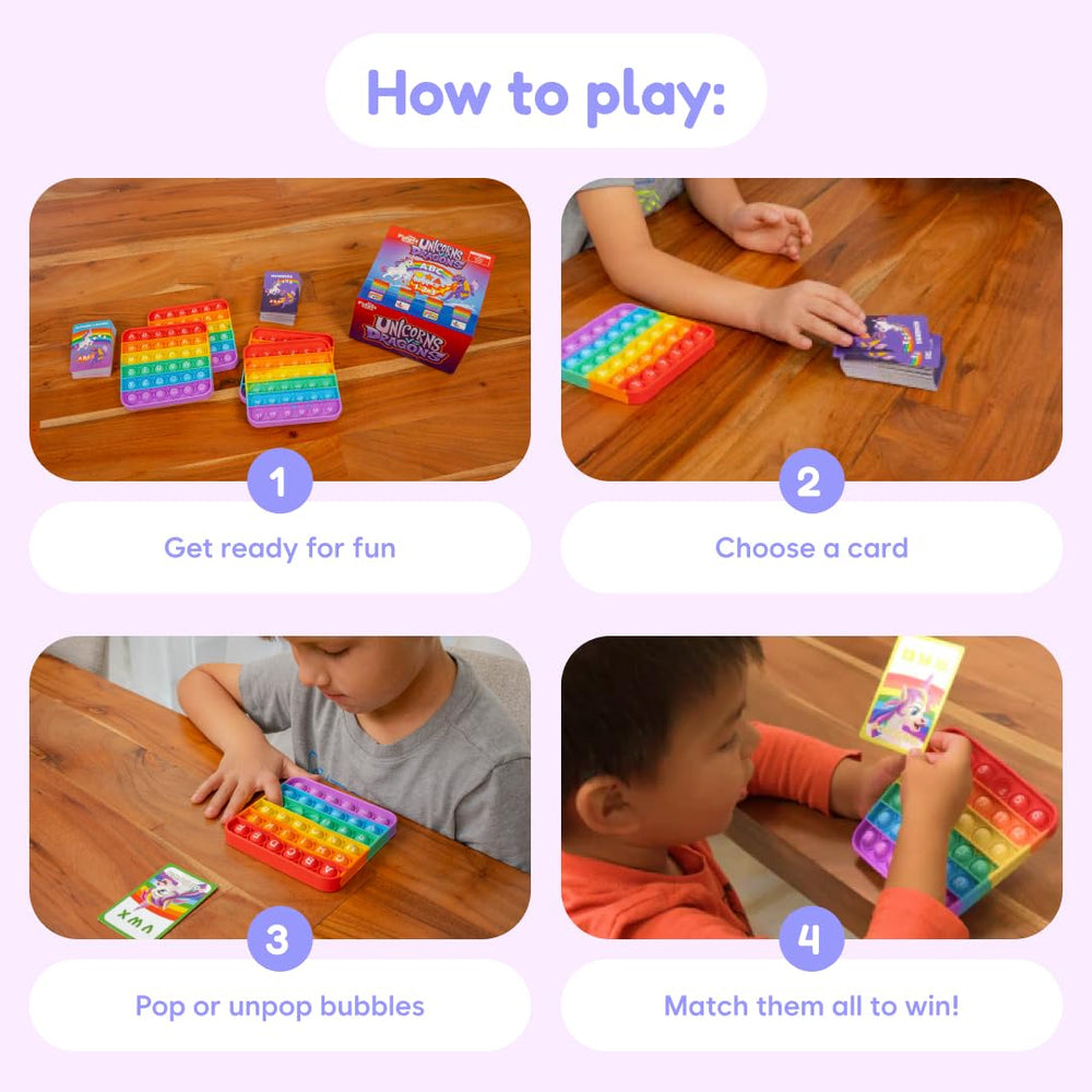 The Fidget Game Unicorns vs Dragons shapes tiles reinforce geometry concepts through hands-on activity.