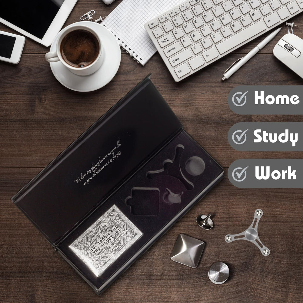 The Fidget Set Flux Capacitor Spinner delivers satisfying spins for focus.