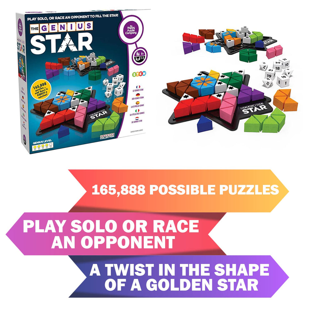 Colorful components on the star-shaped board spark engaging problem-solving moments.