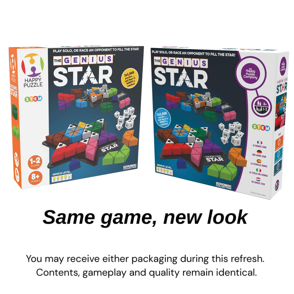 Compact box keeps Genius Star ready for travel, storage, or on-the-go planning.