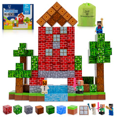The Household Best THB 100 PCS magnets blocks cubes promote hands-on building and spatial awareness.