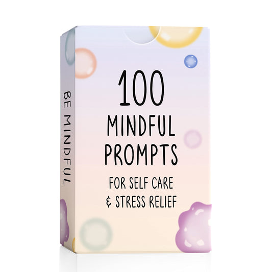 The Idea Space Best-100 Mindful Prompts card set cover promotes calm and focus