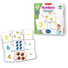 The Learning Journey Match It! Numbers three-piece puzzle supports early numeracy.