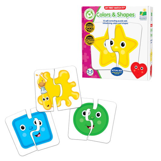 The Learning Journey My First Match It colors card for color recognition and early learning.