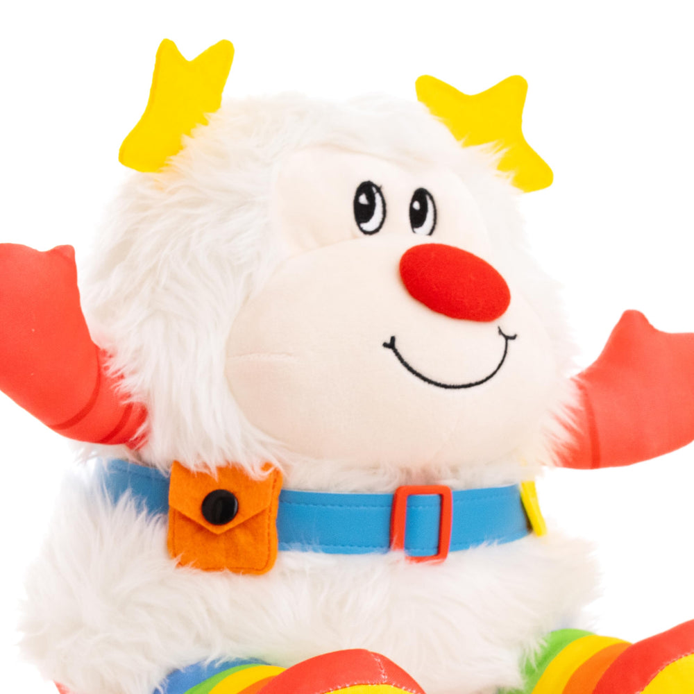 The Loyal Subjects Rainbow Brite Twink plush close-up stitching, plush material ideal for hugs and adventures.