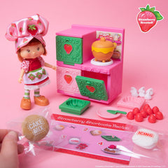 Recipe card and accessories support imaginative cooking adventures during pretend baking.