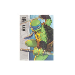 The Loyal Subjects TMNT Leonardo figure head portraits capture expressive features.