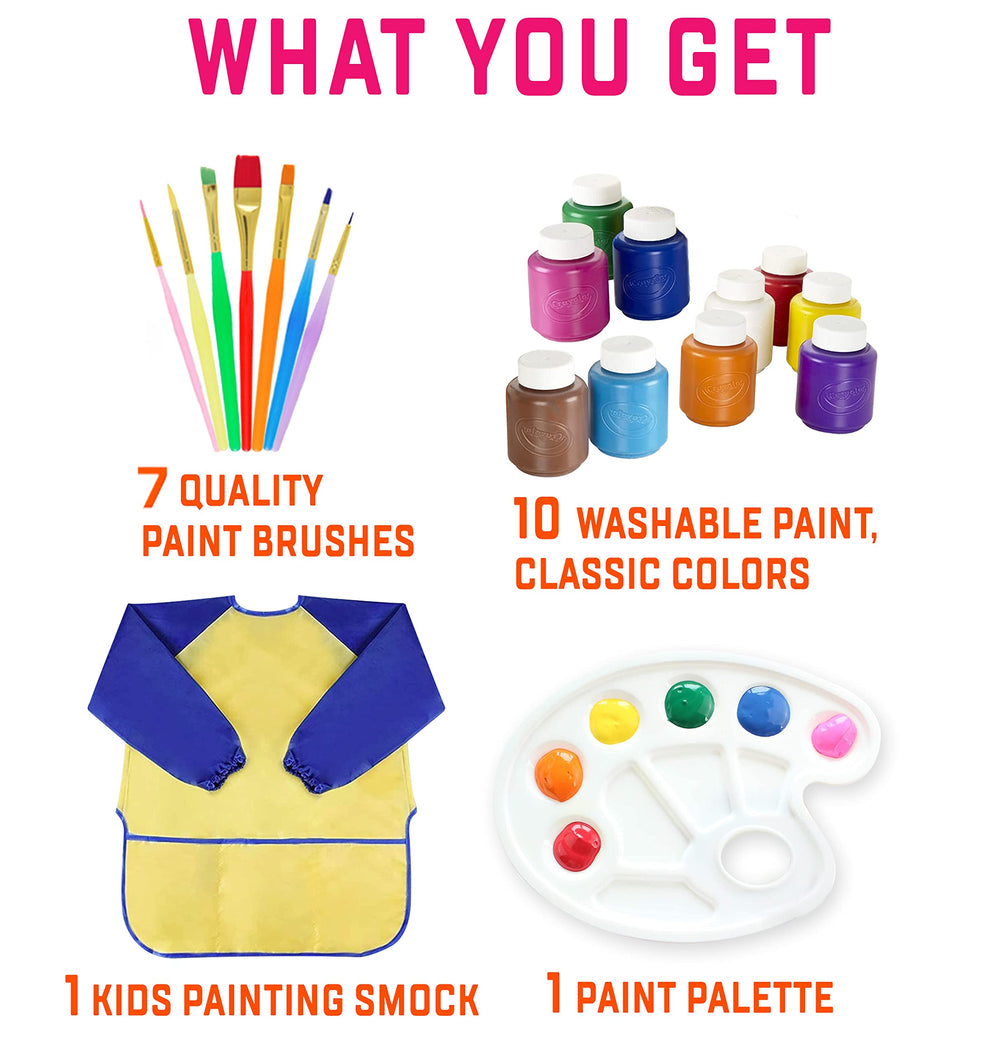 The Mega Deals painting set 7 brushes offer broad strokes and fine details.