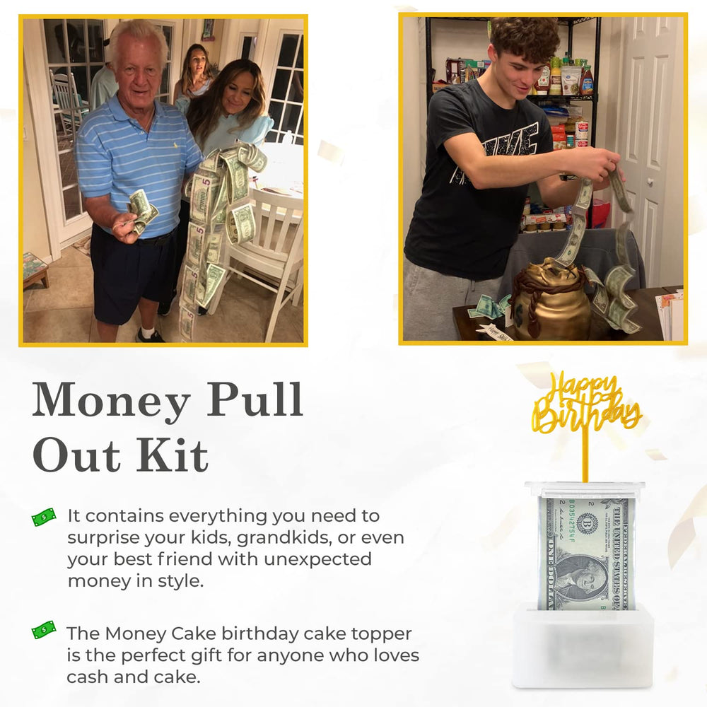 The Money Cake plastic roll with 50 pockets for cash gifts.