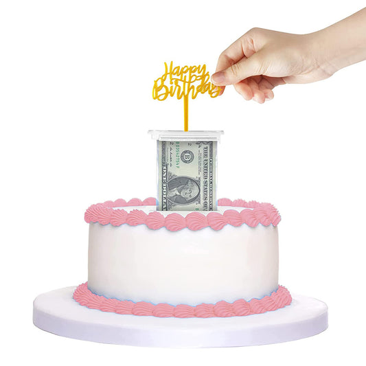 The Money Cake pull-out kit outer view for seamless birthday surprises.