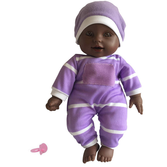 The New York Doll Collection 11-inch soft body doll with pacifier for pretend play.