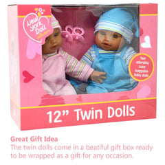 The New York Doll Collection 12-inch dolls feature lifelike vinyl heads and limbs.
