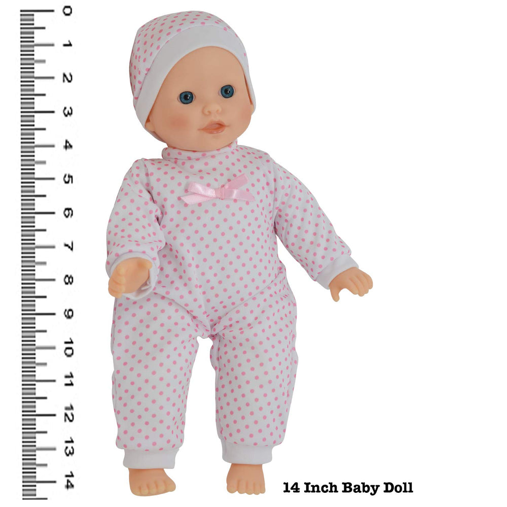 The New York Doll Collection pacifier included for realistic pretend play.