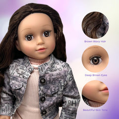 The New York Doll Collection 18in doll safety tested for kid-friendly play.