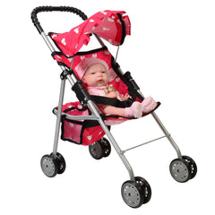The New York Doll Collection stroller measures 20.5 x 10 x 20.5 inches for compact storage.
