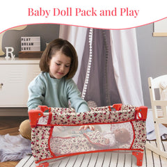 The New York Doll Collection expandable doll bed for 18–20 inch dolls.